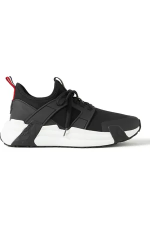 Moncler Lunarove Rubber and Leather-Trimmed Neoprene Sneakers