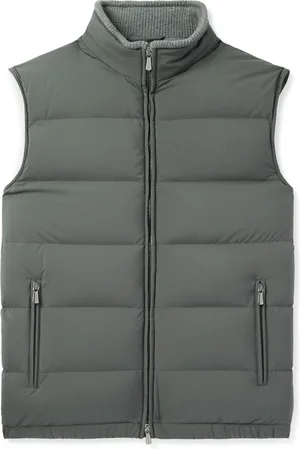 Thom Sweeney Slim-Fit Quilted Rain System® Shell Down Gilet