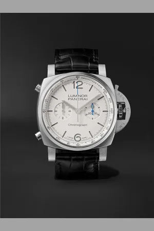 PANERAI Luminor Chrono Automatic Flyback Chronograph 44mm Stainless Steel and Alligator Watch, Ref. No. PAM1218