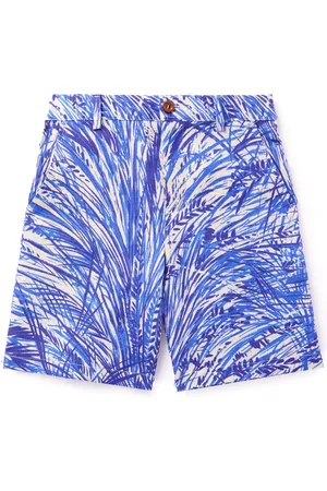 Loro Piana Loris Printed Linen Bermuda Shorts