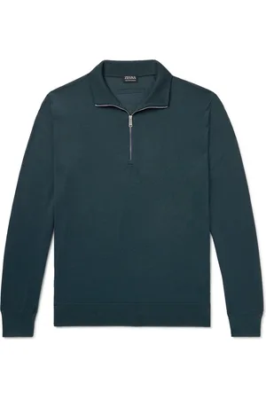 Ermenegildo Zegna Slim-Fit Wool Half-Zip Sweater