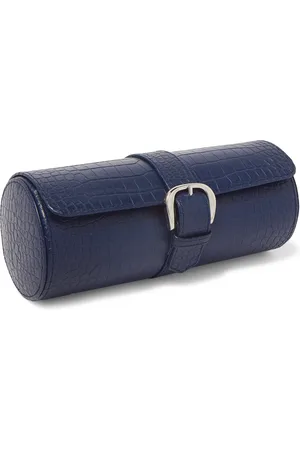 Rapport London Croc-Effect Leather Watch Roll