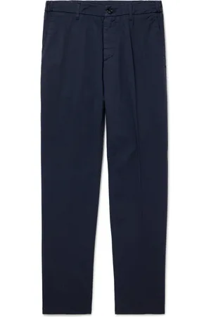 ALTEA Dumbo Straight-Leg Cotton-Blend Gabardine Trousers