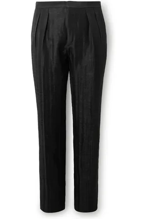 BRIONI Tapered Faille Tuxedo Trousers