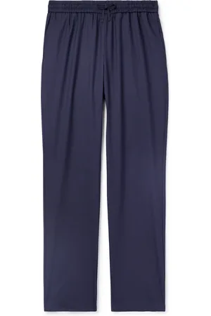De Bonne Facture Straight-Leg Virgin Wool-Blend Drawstring Trousers
