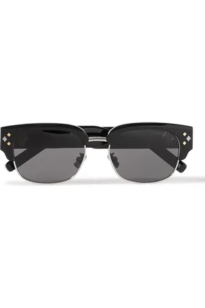 Dior CD Diamond C1U D-Frame Acetate and Silver-Tone Sunglasses