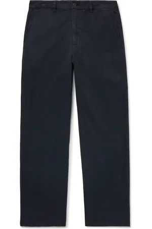 NILI LOTAN Carsen Straight-Leg Cotton-Blend Twill Trousers