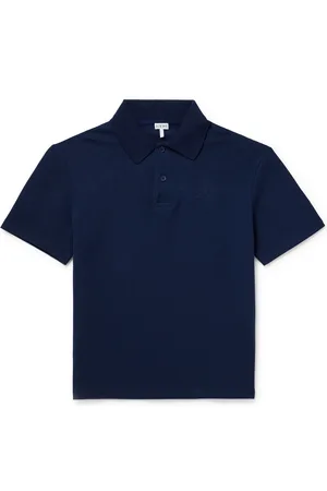 Loewe Logo-Embroidered Cotton-Piqué Polo Shirt