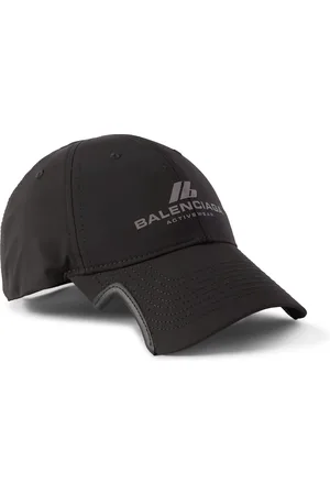 Balenciaga Logo-Print Drill Baseball Cap
