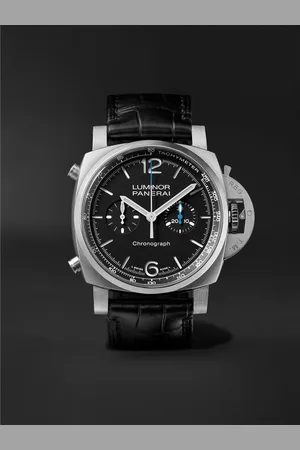PANERAI Luminor Chrono Automatic Chronograph 44mm Stainless Steel and Alligator Watch, Ref. No. PAM01109