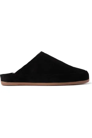 Mulo Shearling-Lined Suede Slippers