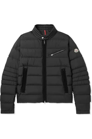 Moncler Grosgrain-Trimmed Logo-Appliquéd Quilted Shell Down Jacket