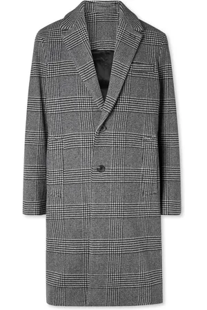 Mr P. Checked Virgin Wool-Blend Coat