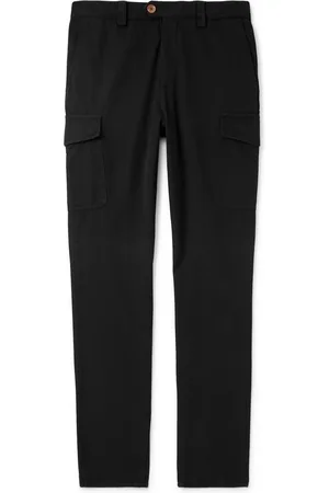 Brunello Cucinelli Straight-Leg Cotton-Twill Cargo Trousers