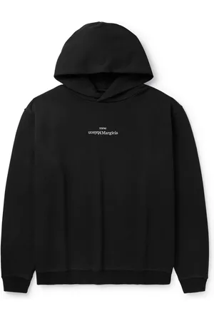 Maison Margiela Oversized Logo-Embroidered Cotton-Jersey Hoodie