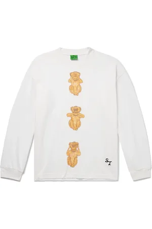 Small Talk Logo-Embroidered Printed Cotton-Jersey T-Shirt