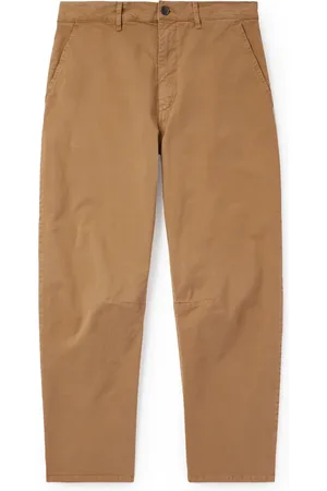 NILI LOTAN Carpenter Straight-Leg Cropped Cotton-Blend Twill Trousers