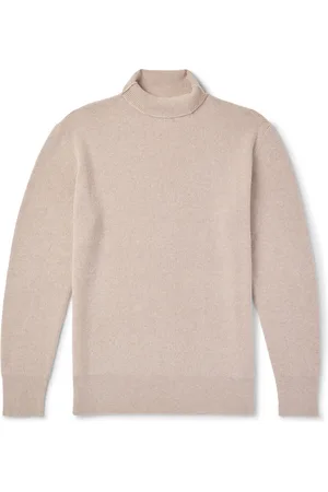MILES LEON Ribbed Merino Wool and Cashmere-Blend Rollneck Sweater