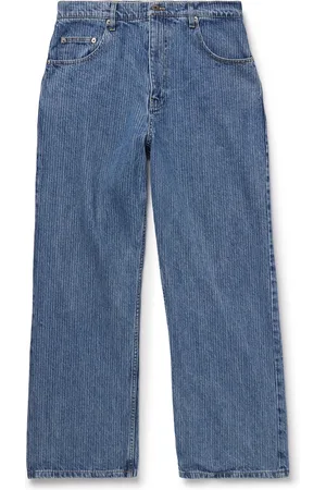 Small Talk Straight-Leg Striped Jeans