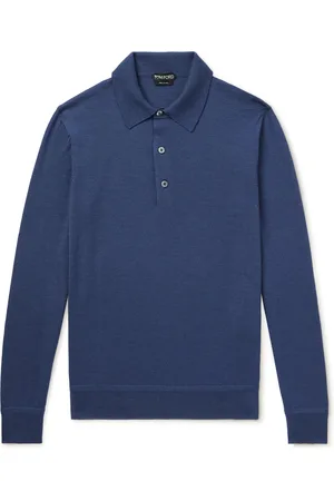 Tom Ford Slim-Fit Cashmere and Silk-Blend Polo Shirt