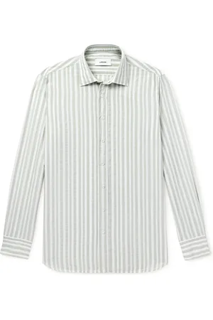 LARDINI Dante Striped Cotton Shirt