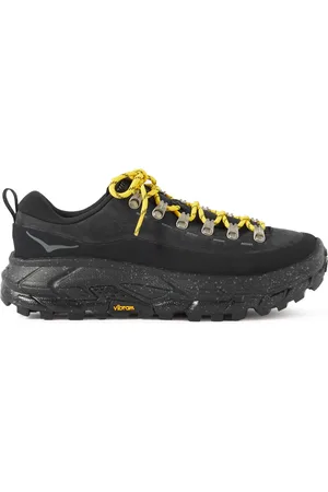 Hoka One One Tor Summit Rubber-Trimmed Nubuck and Mesh Sneakers