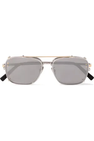 Dior CD Diamond S4U Aviator-Style Convertible - and Gold-Tone Sunglasses