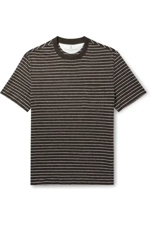 Brunello Cucinelli Striped Cotton T-Shirt