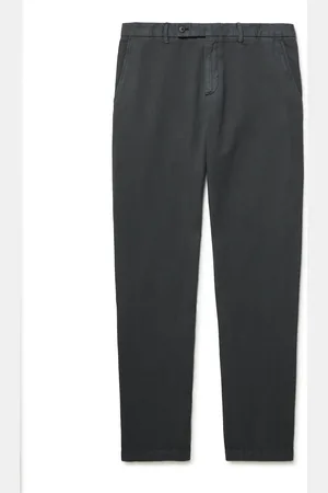 Sunspel Straight-Leg Garment-Dyed Cotton and Linen-Blend Trousers