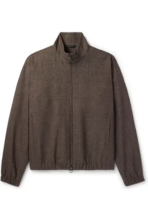 Loro Piana Linen and Wool-Blend Canvas Bomber Jacket