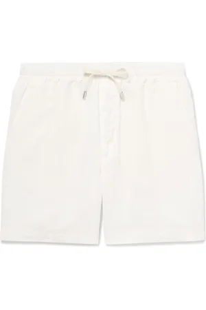 ALTEA Samuel Straight-Leg Linen Drawstring Shorts