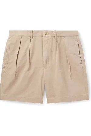 Ralph Lauren Cormac Straight-Leg Pleated Cotton-Twill Shorts