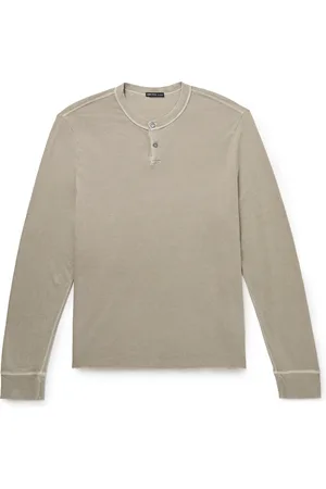 James Perse Cotton-Jersey Henley Shirt