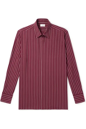 Saint Laurent Pinstriped Crepe Shirt