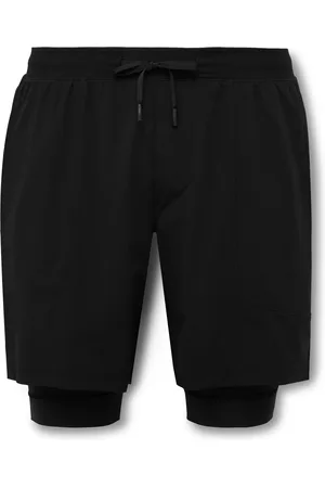 Lululemon License to Train 7" 2-in-1 Straight-Leg Stretch Recycled-Shell and Jersey Drawstring Shorts