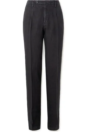 MASSIMO ALBA Ionio2 Straight-Leg Pleated Linen Trousers