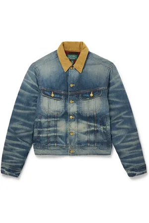Ralph Lauren Polo Country Corduroy-Trimmed Denim Trucker Jacket