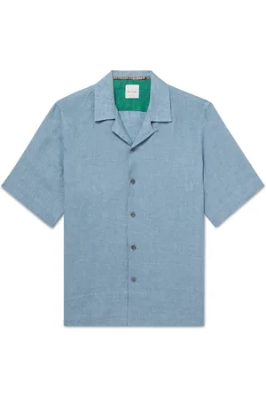 Paul Smith Convertible-Collar Linen Shirt