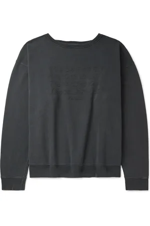 Maison Margiela Oversized Logo-Embroidered Cotton-Jersey Sweatshirt