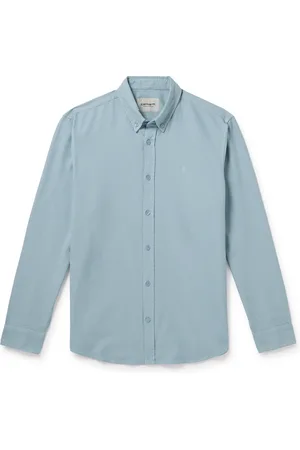 Carhartt Bolton Button-Down Collar Logo-Embroidered Cotton Oxford Shirt