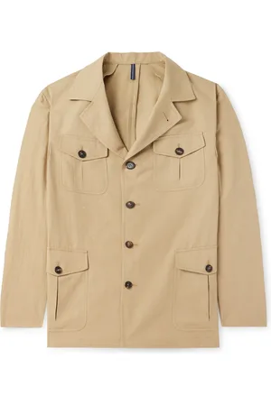 Incotex Venezia 1951 Cotton and Linen-Blend Canvas Overshirt
