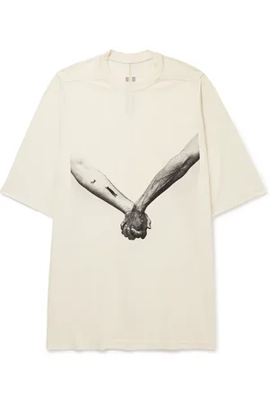 Rick Owens Oversized Printed Organic Cotton-Jersey T-Shirt