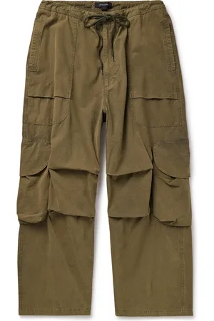 Entire Studios Freight Straight-Leg Cotton Drawstring Cargo Trousers