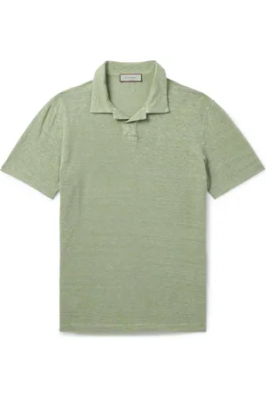 CANALI Slim-Fit Linen Polo Shirt