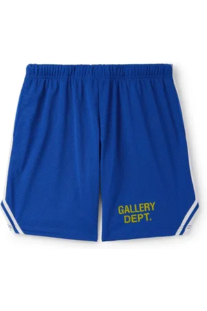 GALLERY DEPT. Venice Court Wide-Leg Logo-Print Webbing-Trimmed Mesh Shorts