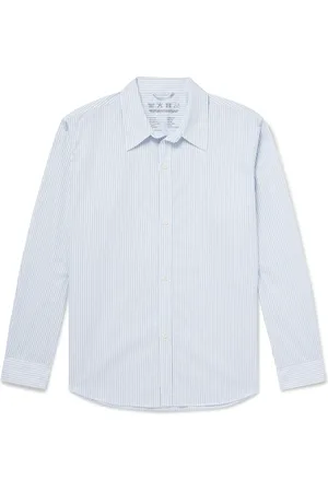 mfpen Evening Pinstriped Cotton-Poplin Shirt