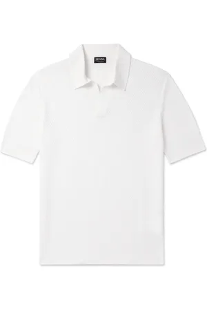 Ermenegildo Zegna Slim-Fit Cotton-Piqué Polo Shirt