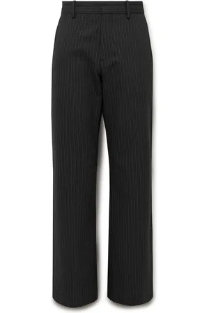 Acne Studios Palvin Straight-Leg Pinstriped Wool-Blend Trousers