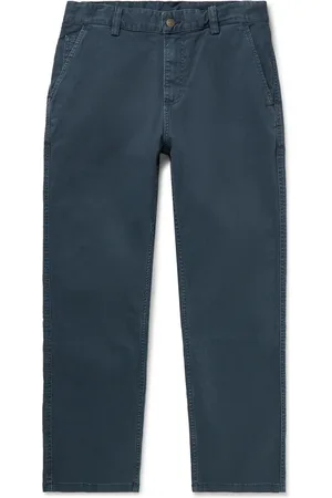 Corridor Straight-Leg Garment-Dyed Stretch-Cotton Twill Trousers