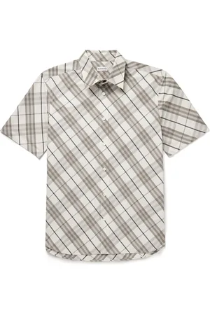 Burberry Checked Cotton-Poplin Shirt
